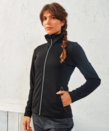 Women's spun dyed sustainable zip-through sweatshirt