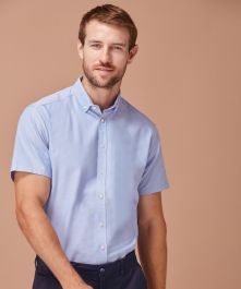 Modern short sleeve Oxford shirt