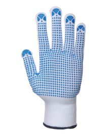 Pack of 12 Nylon polka dot glove (A110)