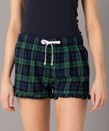 Women's tartan frill shorts